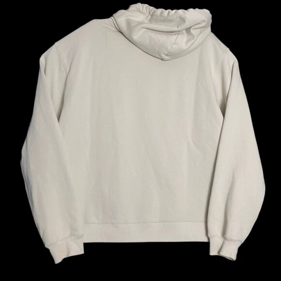 Le 17 Septembre Homme Mens Tan Embroidered Hooded Pullover Sweatshirt Size 46 - Picture 2 of 6